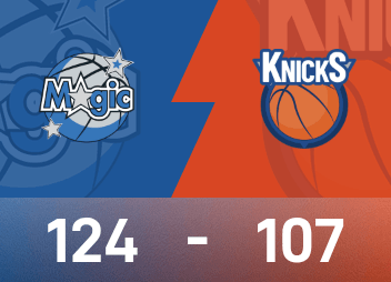 รายงาน NBA วากเนอร์มี 28 แต้ม 9 รีบาวด์ เมจิก เอาชนะ นิกส์ 124-107