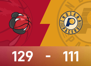 รายงาน NBA: บาร์เร็ตต์ 22 แต้ม 6 รีบาวด์ แร็พเตอร์ส เอาชนะ เพเซอร์ส 129-111