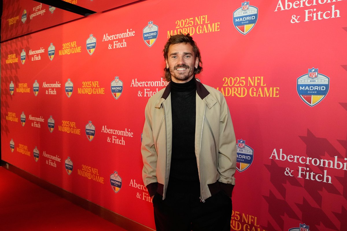 เกม NFL ในต่างประเทศของมาดริด, กรีซมันน์, รูดิเกอร์, อเซนซิโอ และคนอื่นๆ มาร่วมชมเกมด้วย